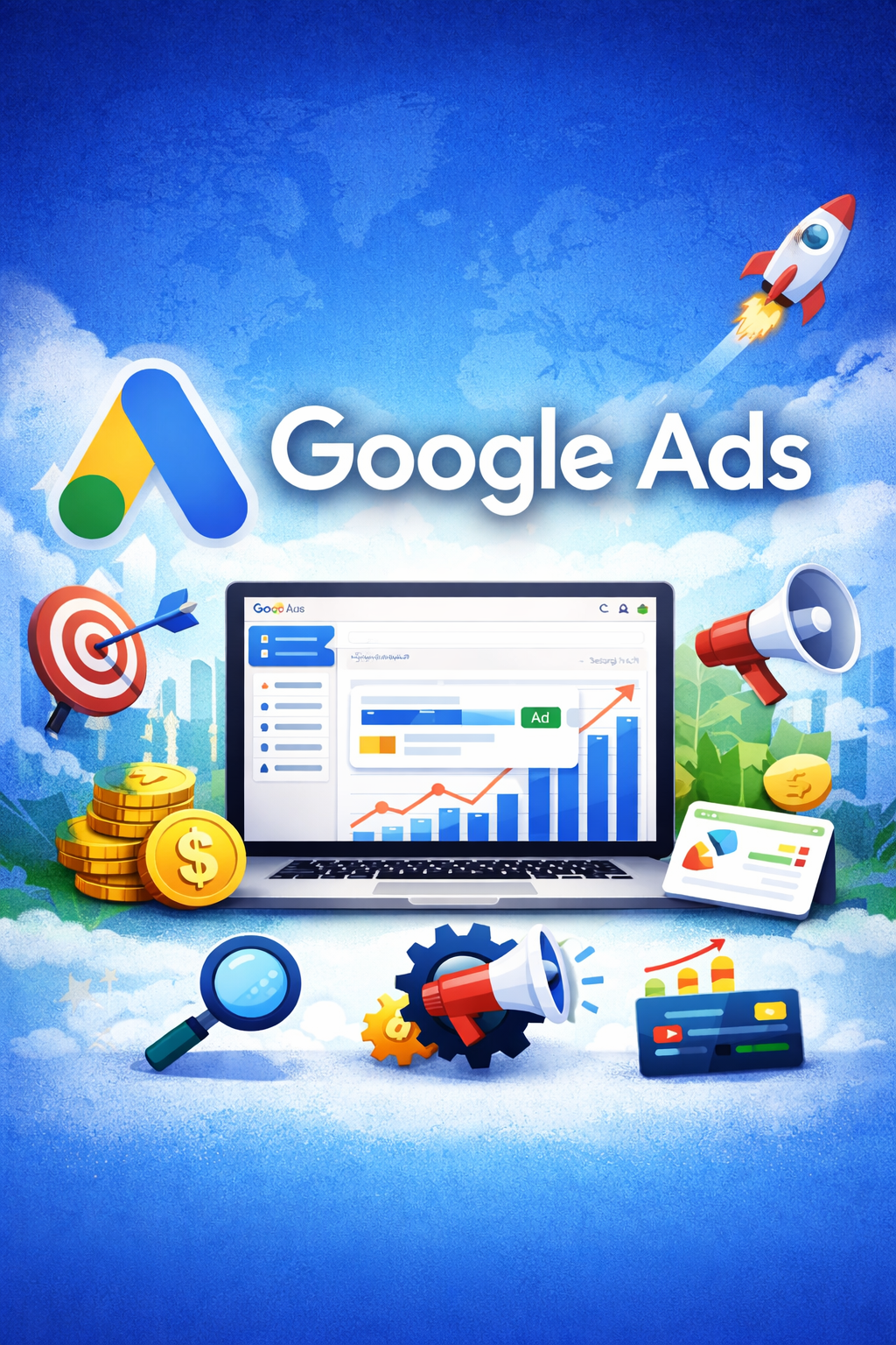 خطوات إنشاء حساب إعلانات جوجل وتسجيل الدخول لبدء الاعلان على جوجل لتحسين المبيعات والظهور